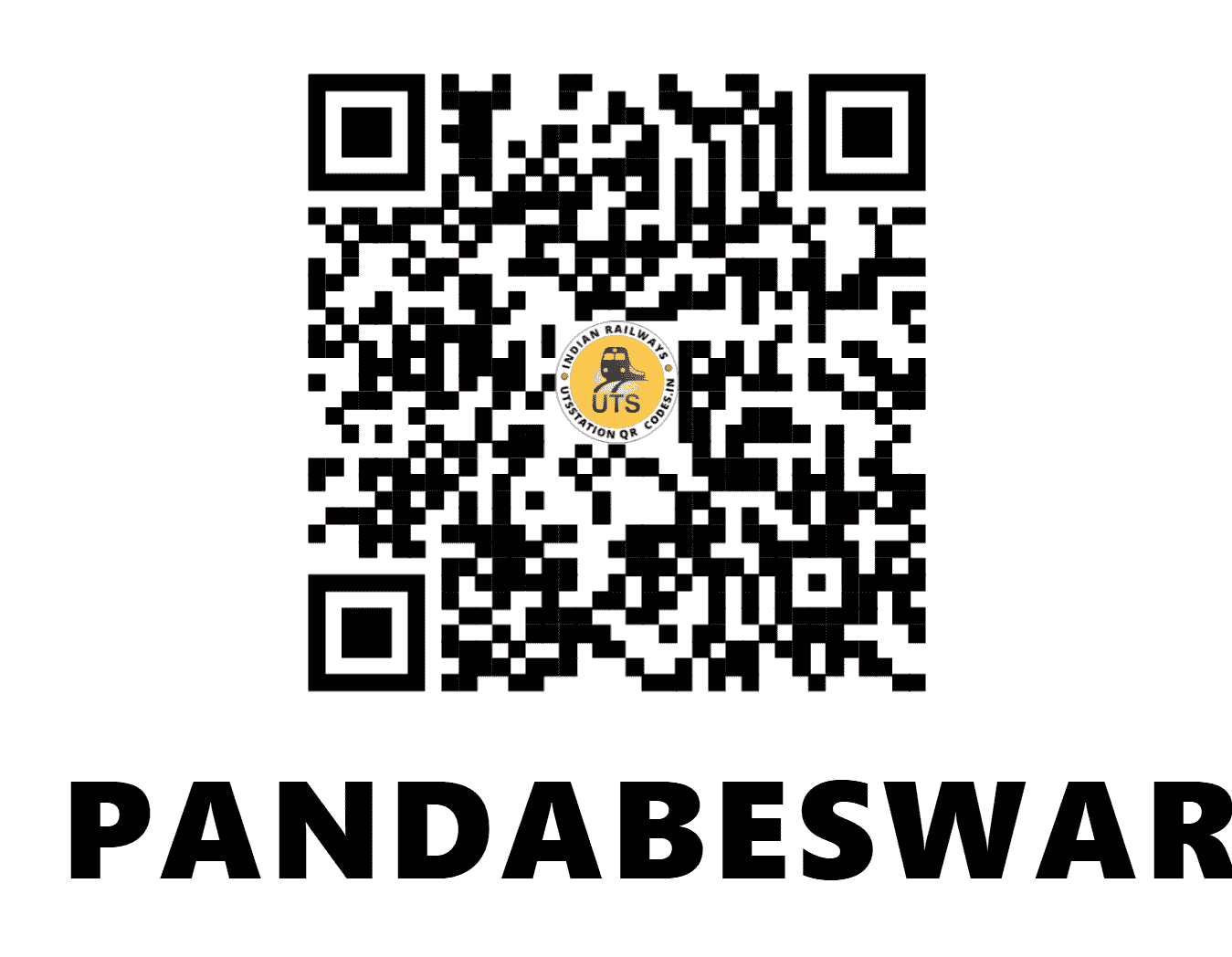 UTS QR Code for PANDABESWAR - PAW - ER (WEST BENGAL)